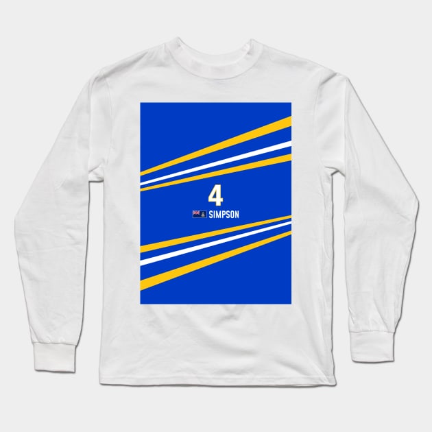 IndyCar 2024 - #4 Simpson Long Sleeve T-Shirt by sednoid